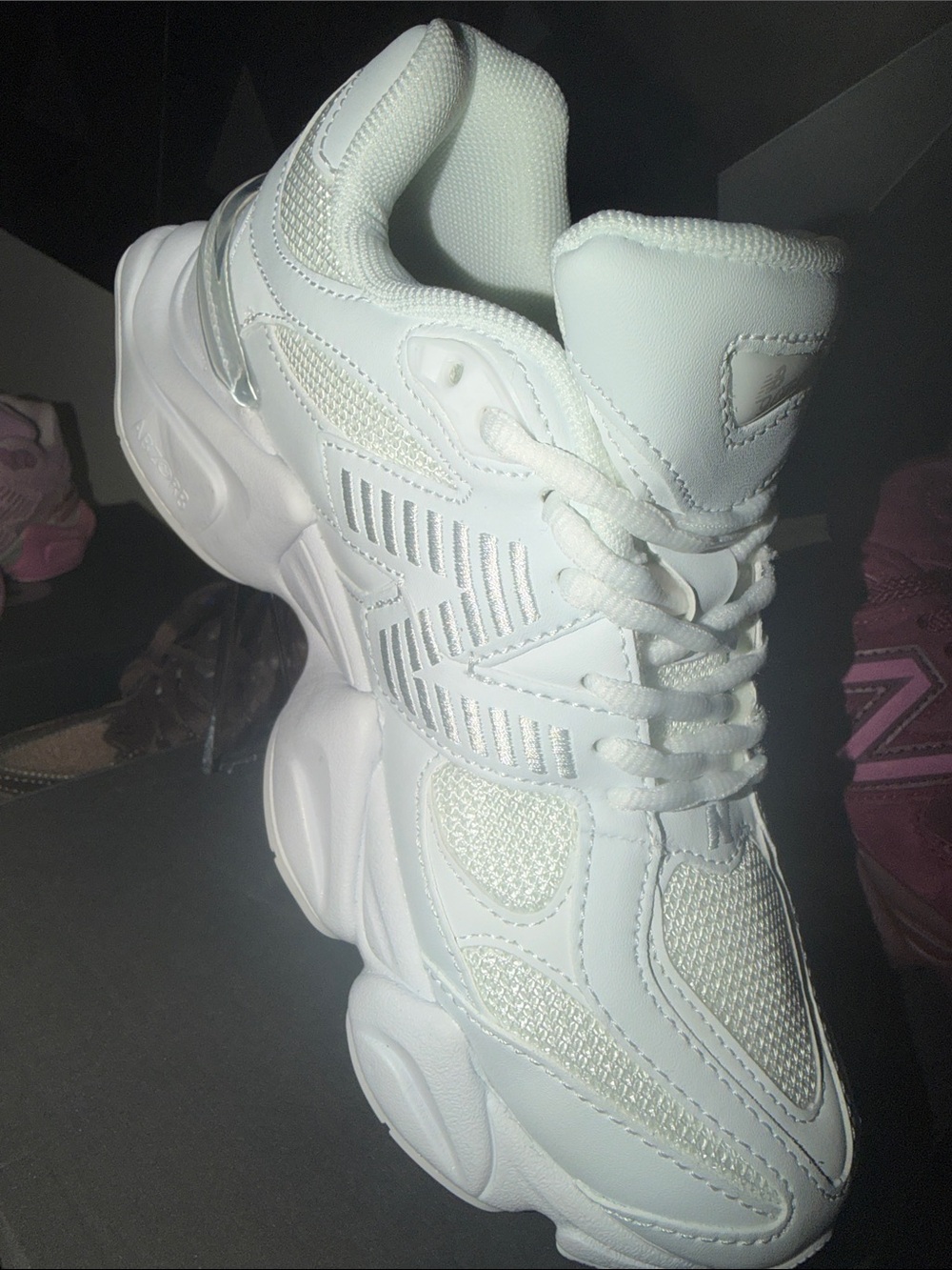 Women’s White Chunky Athletic Sneakers - Casual Comfort